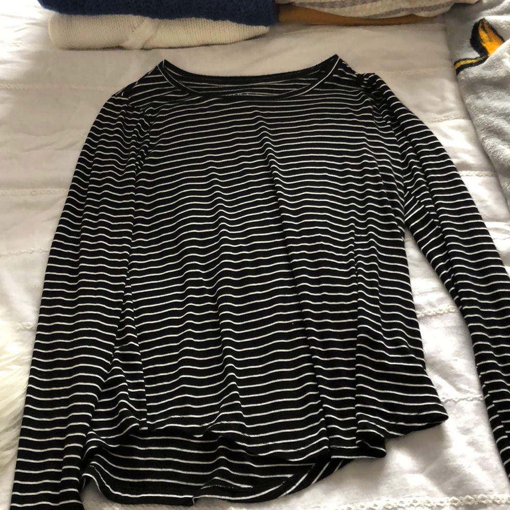 Striped long sleeve shirt
